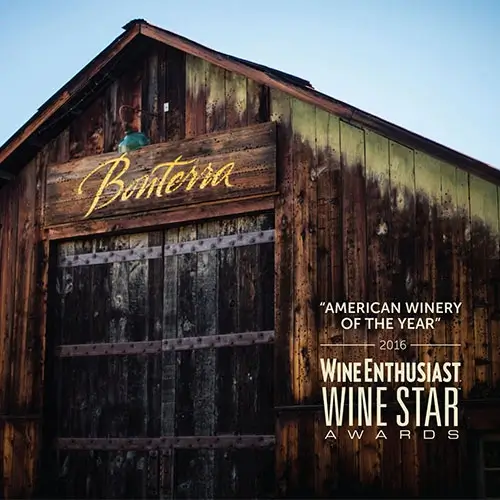 Bonterra is named “American Winery of the Year” by Wine Enthusiast magazine.