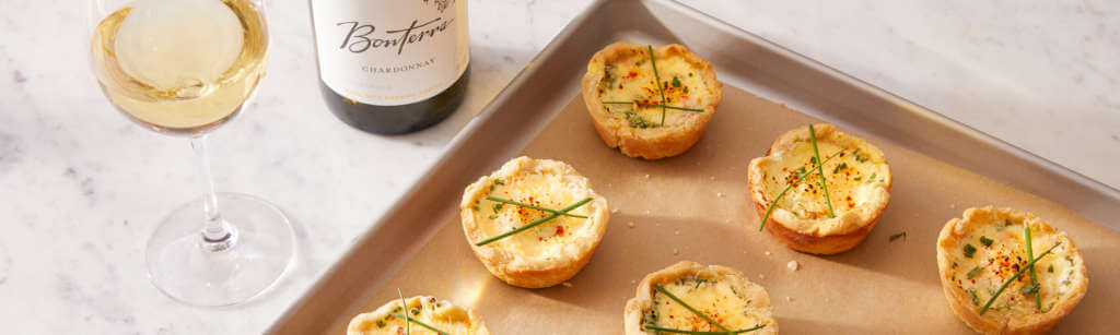 Chardonnay with Mini Quiche