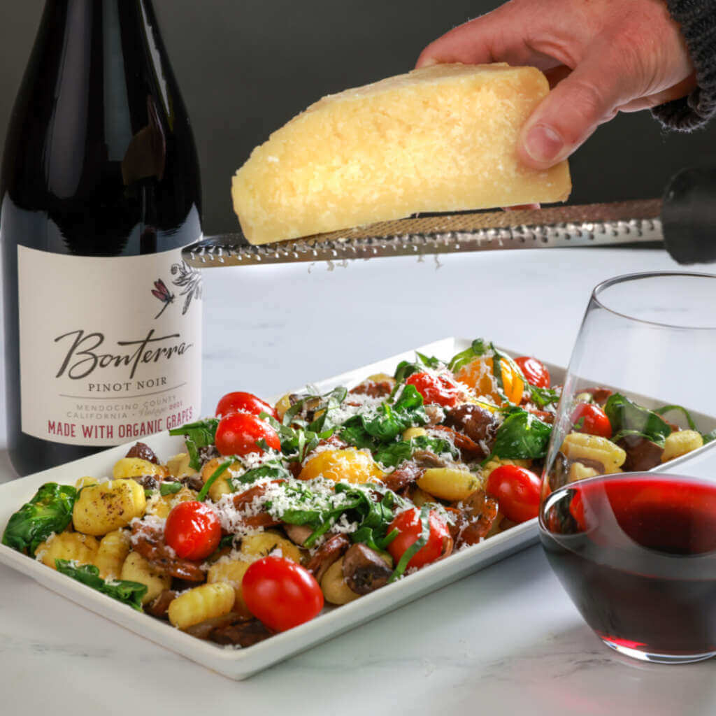 Bonterra Pinot Noir with a gnocchi recipe